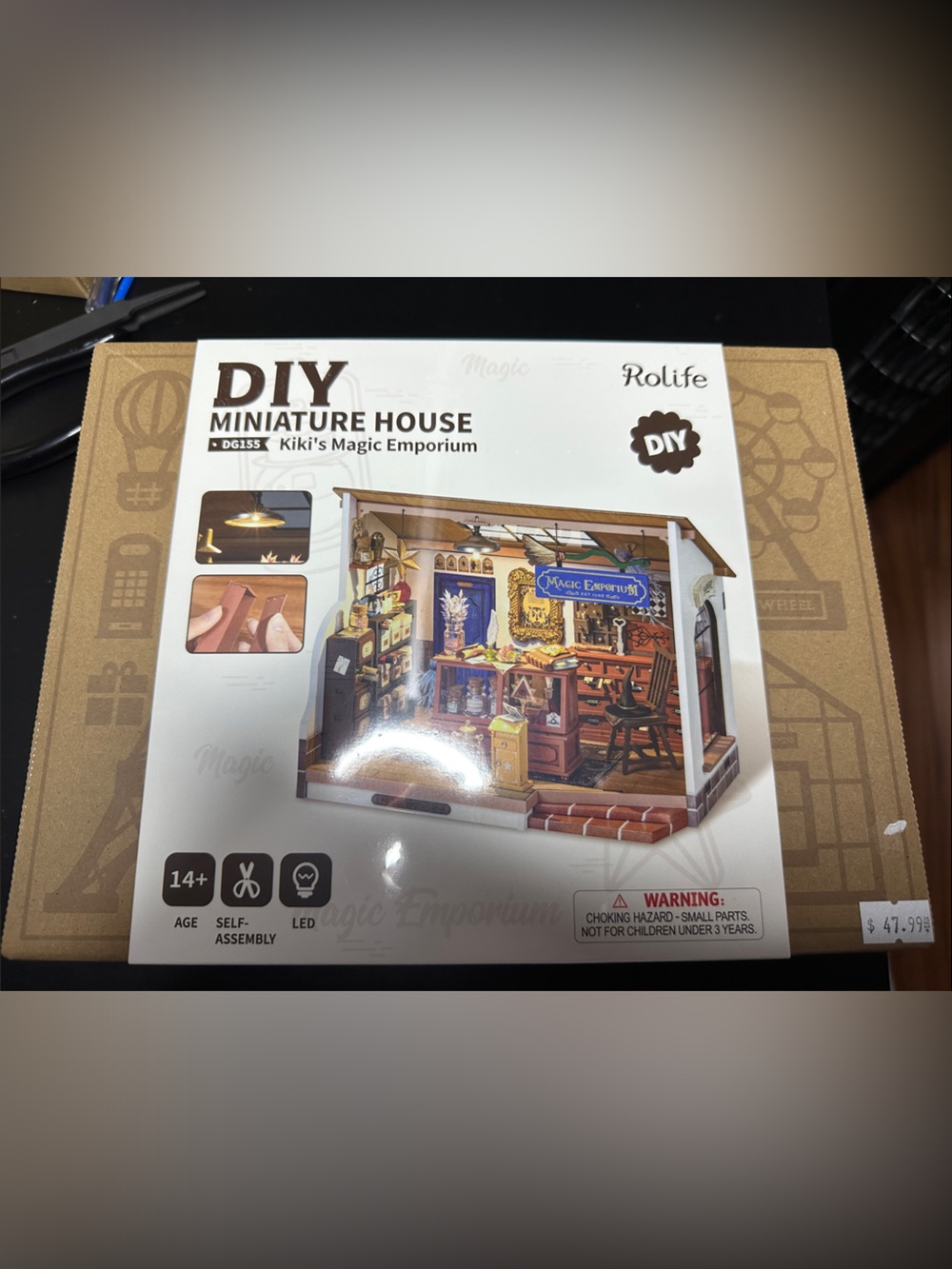 DIY Miniature House - Kiki's Magic Emporium (Brown)
